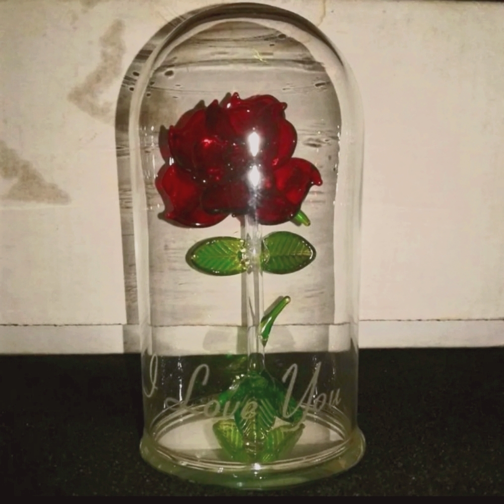 Enchanted Rose Hand Blown Glass Arribas Bros.